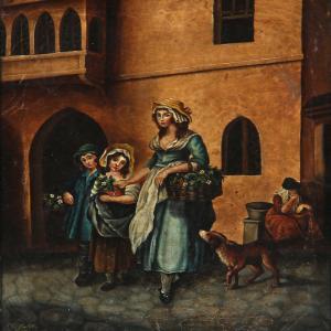 BOLDT G 1800-1800,Flower sellers,1888,Bruun Rasmussen DK 2013-04-22