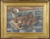 BOLENS Ernest 1881-1959,Still life with peaches and a bowl,1930,Galerie Koller CH 2010-09-13