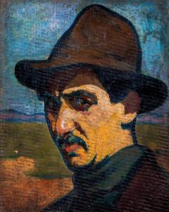 boleradszky Benno 1885-1957,Self-portrait,Nagyhazi galeria HU 2020-12-08