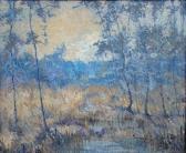BOLINGER Franz Joseph 1903-1986,Florida Marsh Landscape,Burchard US 2020-06-14