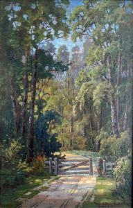 BOLLARD William Allen 1869-1941,A Country Road,International Art Centre NZ 2023-10-24