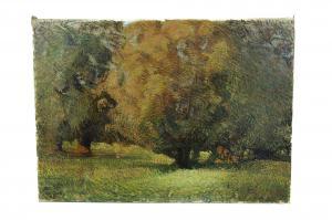 BOLLE César Alphonse 1879-1963,Paesaggio con alberi,1913,Dams Casa d'Aste IT 2023-02-01