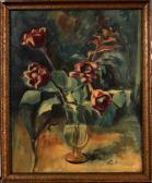 BOLLE French,Vase with roses,1935,Twents Veilinghuis NL 2013-01-05