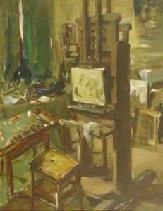 BOLLE Martin 1912-1968,Atelier du peintre Schildersatelier,Campo & Campo BE 2021-04-28