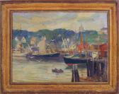 BOLLENDONK Walter 1897-1977,Boat Yard Smith's Cove Gloucester Ma,Blackwood/March GB 2008-05-21