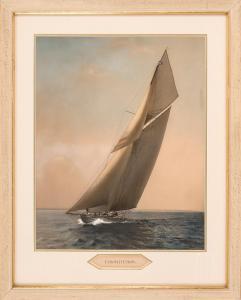 BOLLES Charles E 1847-1914,Depicts the K-Class yacht Constitution,Eldred's US 2014-11-20