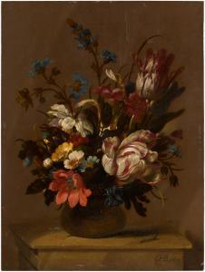 BOLLONGIER Hans,Still life with tulips, anemones and other flowers,1672,Sotheby's 2022-07-07