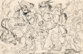 BOLOGNINI Giovanni Battista,Studio per una battaglia,1949,Borromeo Studio d'Arte 2021-03-04