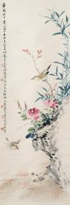 BOLONG Hei 1914-1989,bamboo, flowers & birds,Mallams GB 2020-06-03