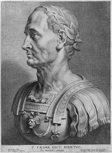 BOLSWERT Boetius Adams 1580-1633,"C. Caesar Dict. Perpetuo": Die Büste des Kaisers,Galerie Bassenge 2017-11-30