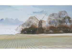 BOLTON R.H,Rural scene with windmill,Capes Dunn GB 2014-03-25