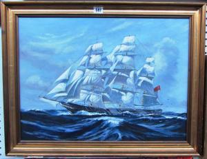 BOLTON Stuart 1943,Clipper under full sail,Bellmans Fine Art Auctioneers GB 2014-10-08