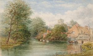 BOLTON William Jay 1816-1884,A village ford,Bonhams GB 2004-06-22