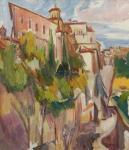 BOMBERG David 1890-1957,THE GARDEN AND TOWER OF THE SACRISTY, CUENCA CATHE,1934,Dreweatts 2023-07-11