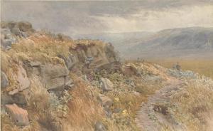 BOMFORD L. G 1871-1882,Wanderer in den Hügeln von Teesdale.,Karl & Faber DE 2007-05-24