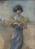 BOMPARD Luigi 1879-1953,Fanciulla con mimosa,Minerva Auctions IT 2015-11-12