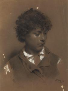 BOMPIANI Augusto 1852-1930,Ritratto di fanciullo,Capitolium Art Casa d'Aste IT 2023-03-09