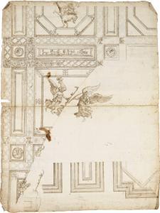 BONACCORSI Piero Giovanni 1501-1547,A CEILING DECORATION WITH WINGED FIGURES,Sotheby's GB 2017-01-19