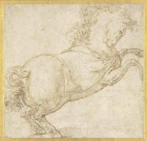 BONACCORSI Piero Giovanni 1501-1547,A rearing horse,Christie's GB 2016-01-27