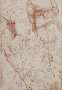 BONACCORSI Piero Giovanni 1501-1547,Studies of men on horseback and in combat,Sotheby's 2024-01-31