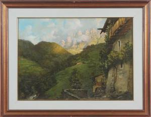 BONACINA GIOVANNI,Tramonto sul monte,1948,Capitolium Art Casa d'Aste IT 2015-06-04