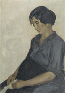 BONAFEDI CARLO,Ritratto di donna,1948,Galleria Pananti Casa d'Aste IT 2014-07-18