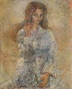 BONAL Jean 1927-1998,Jeune femme à la branche d'olivier,Rossini FR 2015-06-18