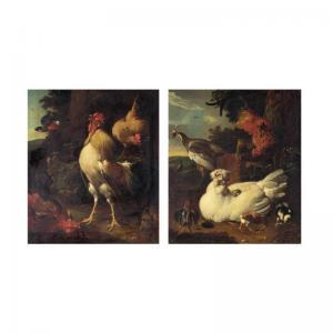 BONAMI Giovanni 1800-1800,a triumphant cockerel crowing over his victory; a ,Sotheby's GB 2003-12-09
