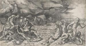 BONASONE Giulio Antonio 1531-1574,Der Schiffbruch des Aeneas,1547,Galerie Bassenge DE 2023-06-07