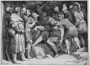 BONASONE Giulio Antonio 1531-1574,Der verwundete Scipio wird von seinen Söhnen vom,Galerie Bassenge 2023-06-07