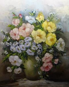 BONATI Manuela 1949,Still Life of Flowers,Shapes Auctioneers & Valuers GB 2017-12-02