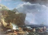 BONAVIA Carlo 1755-1788,a rocky coastline in a storm with figures rowing t,Sotheby's GB 2005-07-06