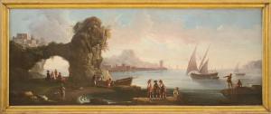 BONAVIA Carlo 1755-1788,Paesaggio marittimo con figure,Meeting Art IT 2024-02-24