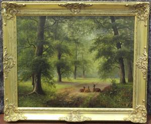 BOND Herbert 1800-1900,Scene in Sherwood Forest,1880,Tooveys Auction GB 2022-01-18