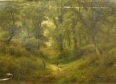 BOND Herbert 1800-1900,The Path through the Wood Scene, woodland at Sta,1877,Moore Allen & Innocent 2017-12-15