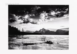 BOND Howard 1931,Twilight, Jackson Lake, Wyoming,1968,Skinner US 2021-05-20