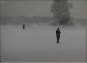 BOND John 1945,Figures in the snow,1982,Andrew Smith and Son GB 2018-02-06