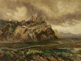 BOND John Lloyd 1800-1800,extensive landscape with castle on hill,1889,Rogers Jones & Co 2024-02-13