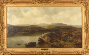 BOND John Lloyd 1800-1800,Landscape with two figures,1875,Dargate Auction Gallery US 2008-11-07
