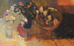 BOND Julia,Still life with fruit in bowl,The Cotswold Auction Company GB 2017-05-16