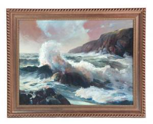 BOND Milton E 1891-1970,SEASCAPE,1963,Garth's US 2017-01-14