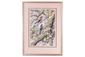 BOND Terence James 1946,Pair of Bullfinches,Dawson's Auctioneers GB 2023-07-27