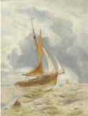 Bond William Joseph Julius Caesar 1833-1926,A fishing vessel at sea,Christie's GB 2004-07-15
