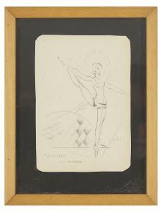 BONDICOV Alexandre 1885-1973,Danseuse,1918,Tradart Deauville FR 2021-03-28