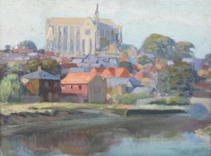 BONE Stephen 1904-1958,View of Arundel,Tooveys Auction GB 2023-09-06