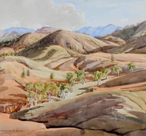 BONE Thomas Henry 1901-1953,Foothills, Flinders Ranges,1947,Elder Fine Art AU 2022-10-16