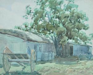 BONE Thomas Henry 1901-1953,Old Farm with Hay Wagon,Elder Fine Art AU 2019-03-31