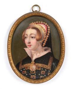 BONE William 1815-1843,Portrait of a Renaissance Lady,1841,Tennant's GB 2016-07-23