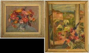 BONEBAKKER Claire 1904-1979,Vase de fleurs,1954,VanDerKindere BE 2016-09-13