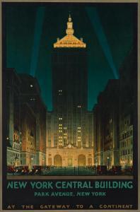 BONESTELL Chesley,NEW YORK CENTRAL BUILDING / AT THE GATEWAY TO A CO,1929,Swann Galleries 2021-11-23